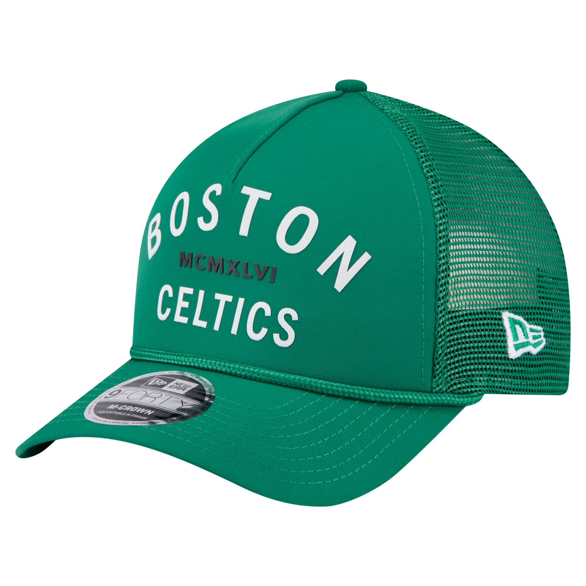 Men's New Era Kelly Green Boston Celtics Minimalist 9FORTY M-Crown Adjustable Hat